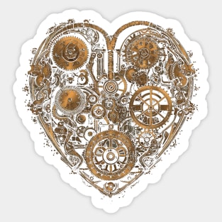 Mechanical heart Sticker